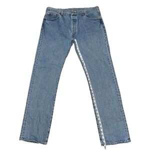 Levi's 501 Original Fit Jeans Men's 40x34 Medium Wash Button Fly Straight Leg